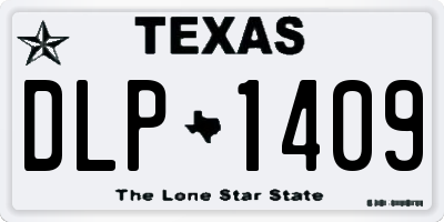TX license plate DLP1409