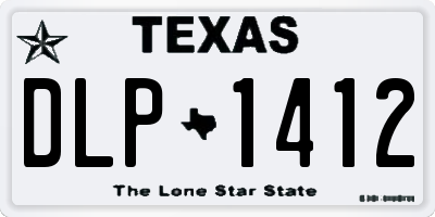 TX license plate DLP1412