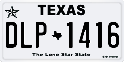 TX license plate DLP1416