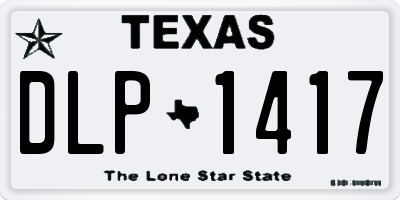 TX license plate DLP1417