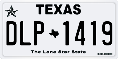TX license plate DLP1419