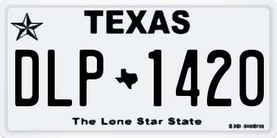 TX license plate DLP1420