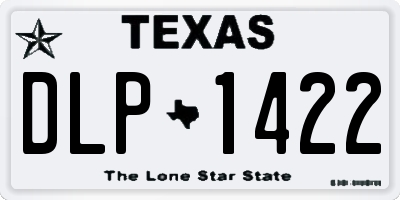 TX license plate DLP1422