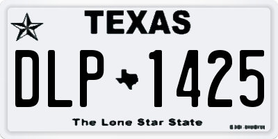 TX license plate DLP1425