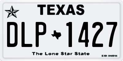 TX license plate DLP1427