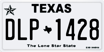 TX license plate DLP1428