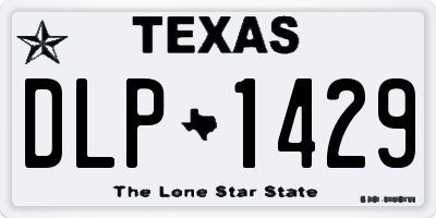 TX license plate DLP1429