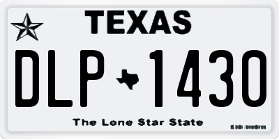 TX license plate DLP1430