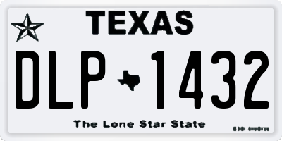 TX license plate DLP1432