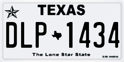 TX license plate DLP1434