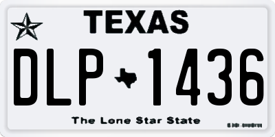 TX license plate DLP1436