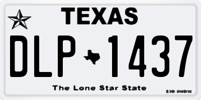 TX license plate DLP1437