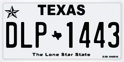 TX license plate DLP1443