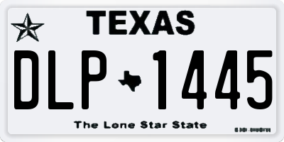 TX license plate DLP1445