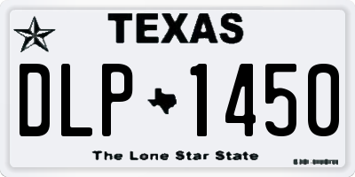 TX license plate DLP1450