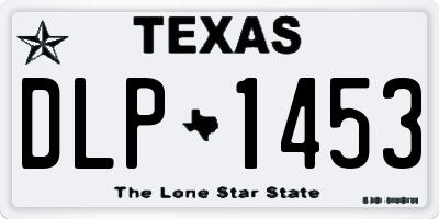 TX license plate DLP1453
