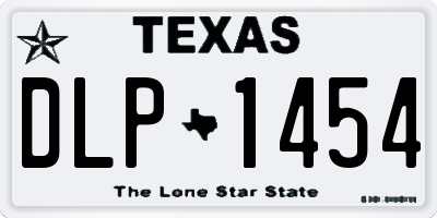TX license plate DLP1454