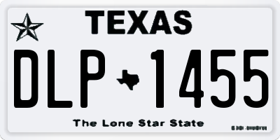 TX license plate DLP1455