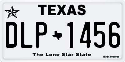 TX license plate DLP1456