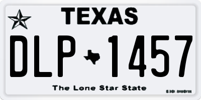 TX license plate DLP1457