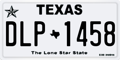 TX license plate DLP1458