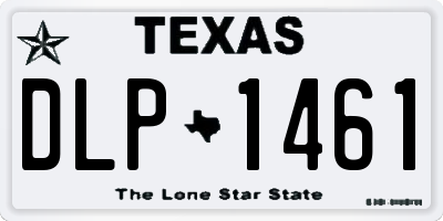 TX license plate DLP1461