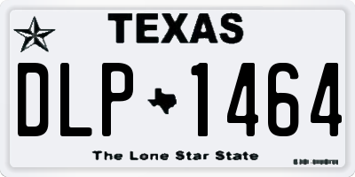 TX license plate DLP1464