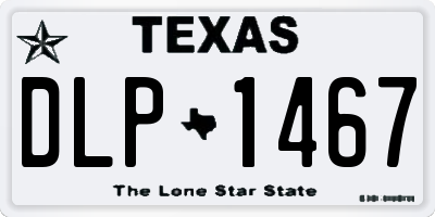 TX license plate DLP1467