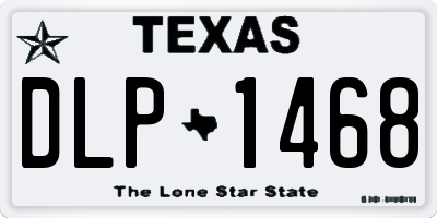 TX license plate DLP1468