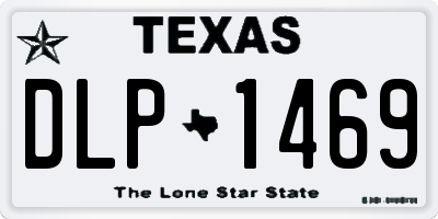 TX license plate DLP1469