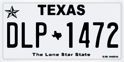 TX license plate DLP1472