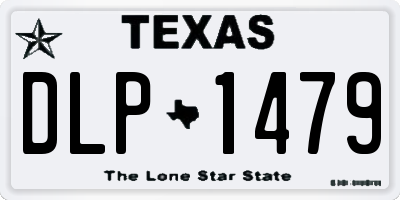 TX license plate DLP1479