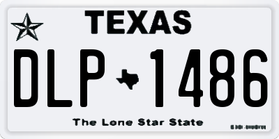 TX license plate DLP1486