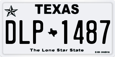 TX license plate DLP1487