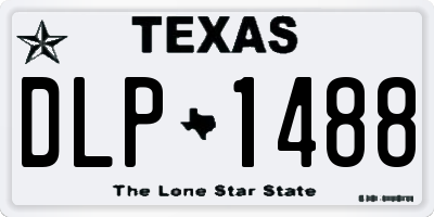 TX license plate DLP1488