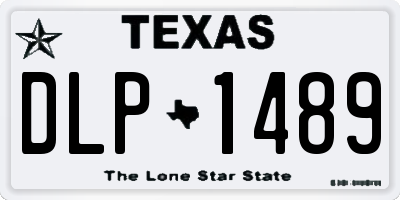 TX license plate DLP1489