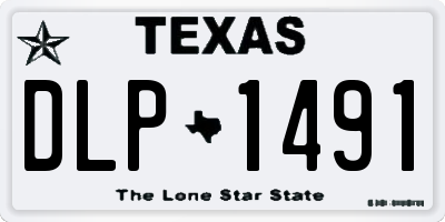 TX license plate DLP1491