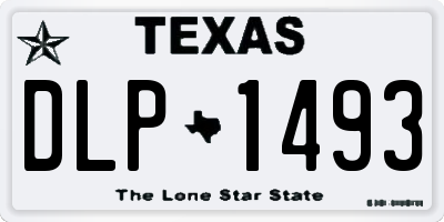 TX license plate DLP1493