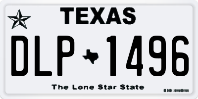 TX license plate DLP1496