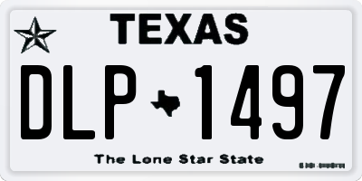 TX license plate DLP1497