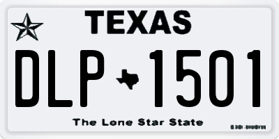 TX license plate DLP1501