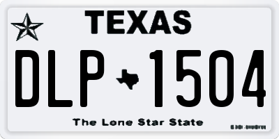 TX license plate DLP1504