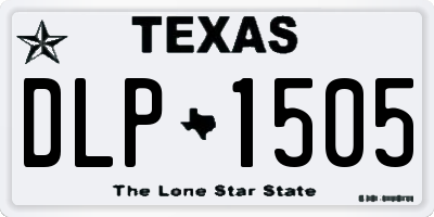 TX license plate DLP1505