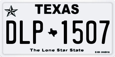 TX license plate DLP1507