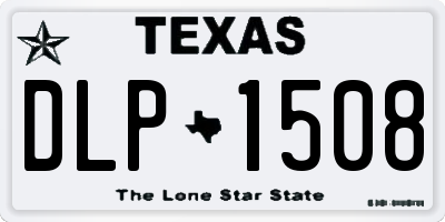 TX license plate DLP1508