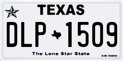 TX license plate DLP1509