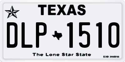 TX license plate DLP1510
