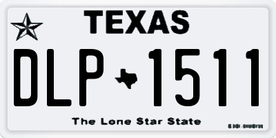 TX license plate DLP1511