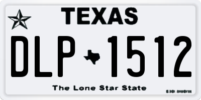 TX license plate DLP1512