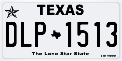 TX license plate DLP1513